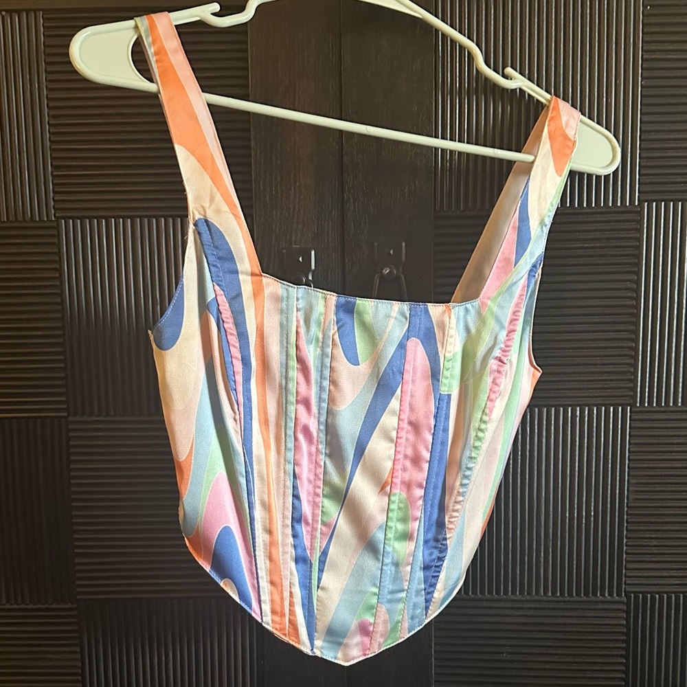 Colorful Corset Top